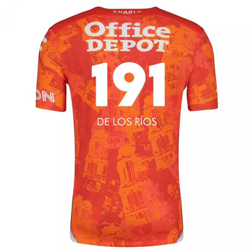 Danxen Herren Sergio De Los Ríos #191 Orange Weiß Auswärtstrikot Trikot 2024/25 T-Shirt Österreich
