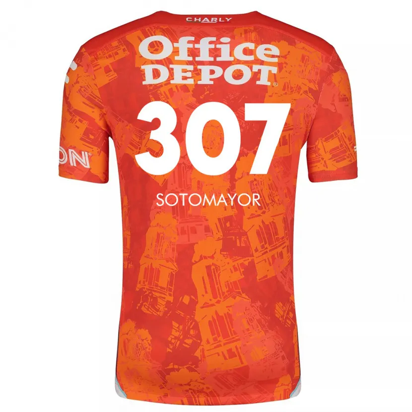 Danxen Herren Jacob Sotomayor #307 Orange Weiß Auswärtstrikot Trikot 2024/25 T-Shirt Österreich