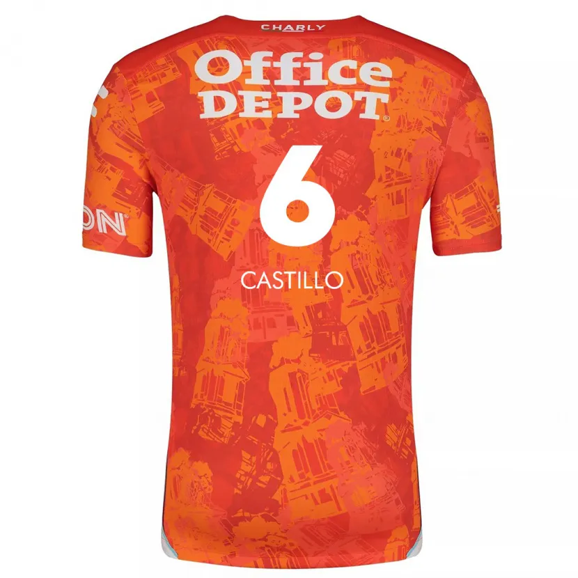 Danxen Herren Byron Castillo #6 Orange Weiß Auswärtstrikot Trikot 2024/25 T-Shirt Österreich