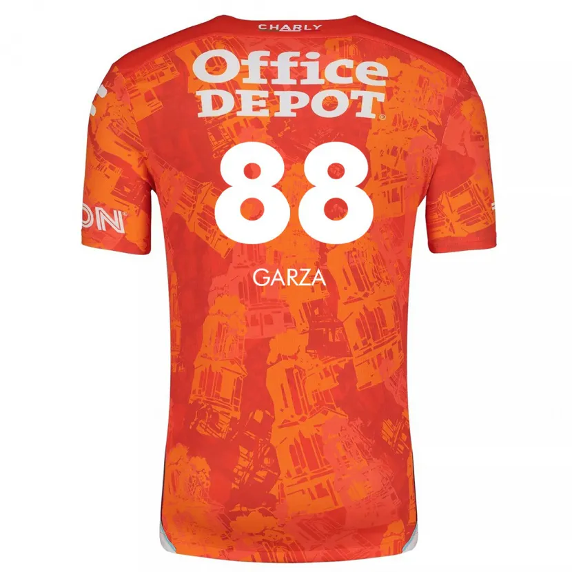Danxen Herren Adrián Garza #88 Orange Weiß Auswärtstrikot Trikot 2024/25 T-Shirt Österreich