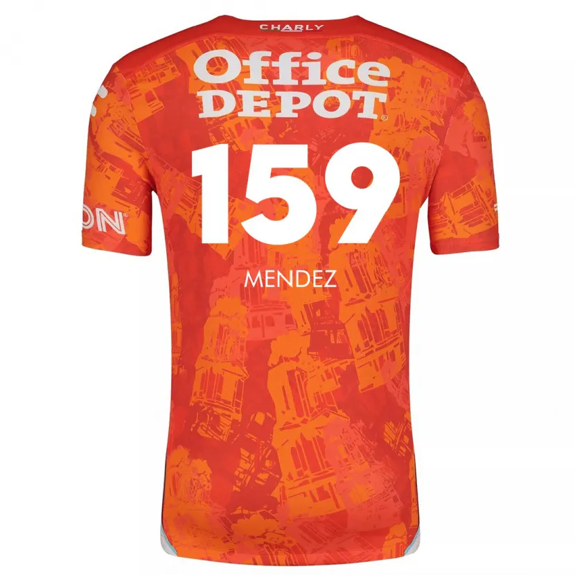Danxen Herren Daniel Méndez #159 Orange Weiß Auswärtstrikot Trikot 2024/25 T-Shirt Österreich