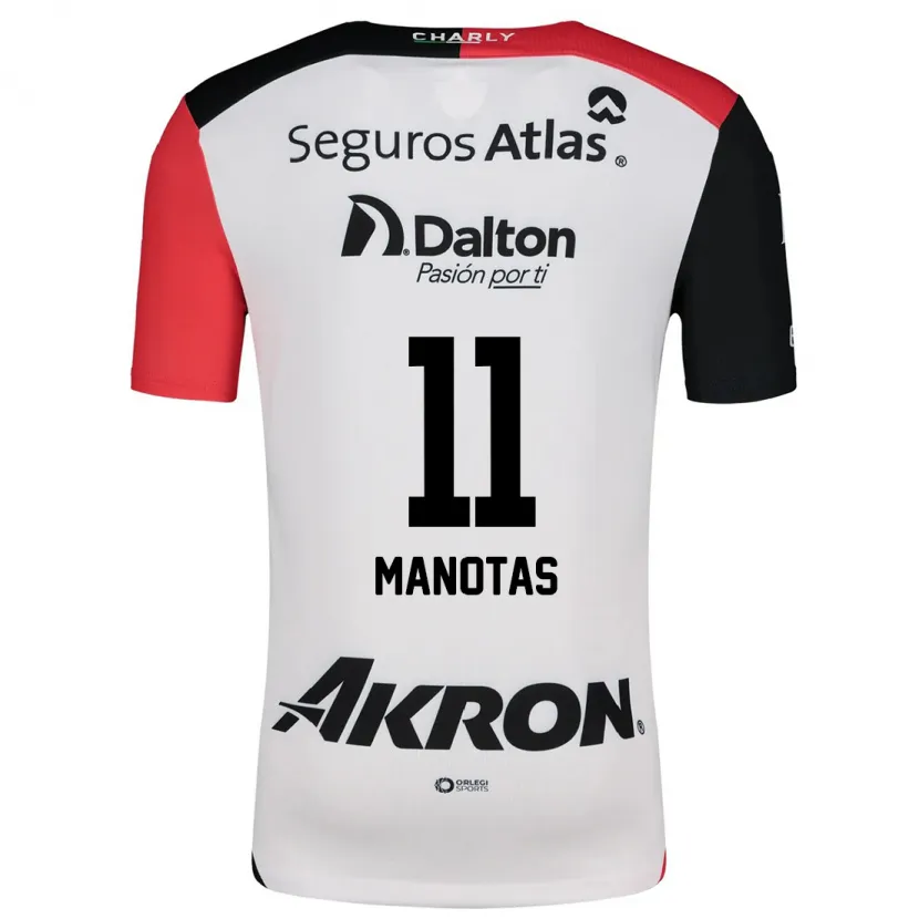 Danxen Herren Mauro Manotas #11 Weiß Rot Schwarz Auswärtstrikot Trikot 2024/25 T-Shirt Österreich