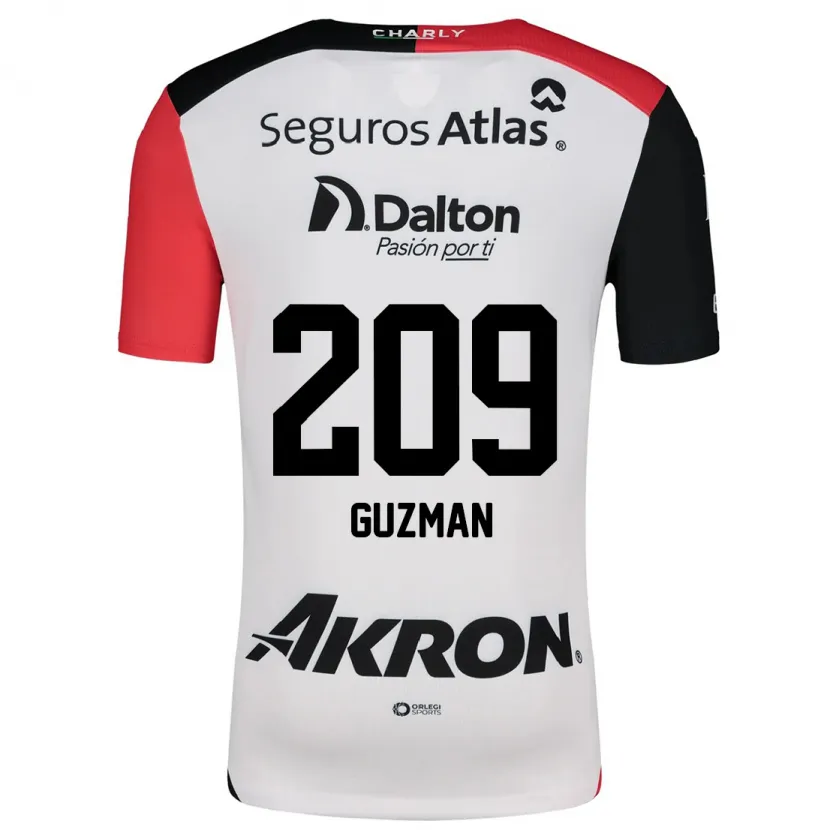 Danxen Herren Jorge Guzmán #209 Weiß Rot Schwarz Auswärtstrikot Trikot 2024/25 T-Shirt Österreich