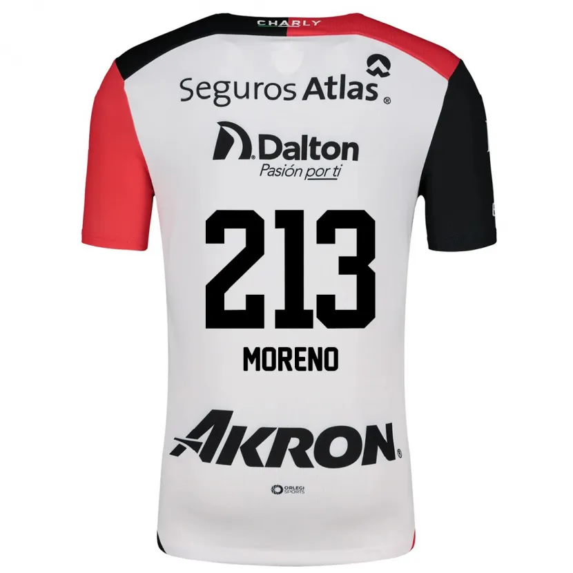 Danxen Herren Eduardo Moreno #213 Weiß Rot Schwarz Auswärtstrikot Trikot 2024/25 T-Shirt Österreich