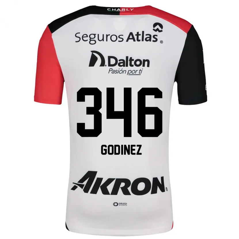 Danxen Herren Olmo Godínez #346 Weiß Rot Schwarz Auswärtstrikot Trikot 2024/25 T-Shirt Österreich