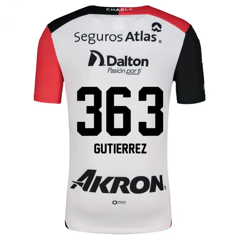 Danxen Herren Orlando Gutiérrez #363 Weiß Rot Schwarz Auswärtstrikot Trikot 2024/25 T-Shirt Österreich