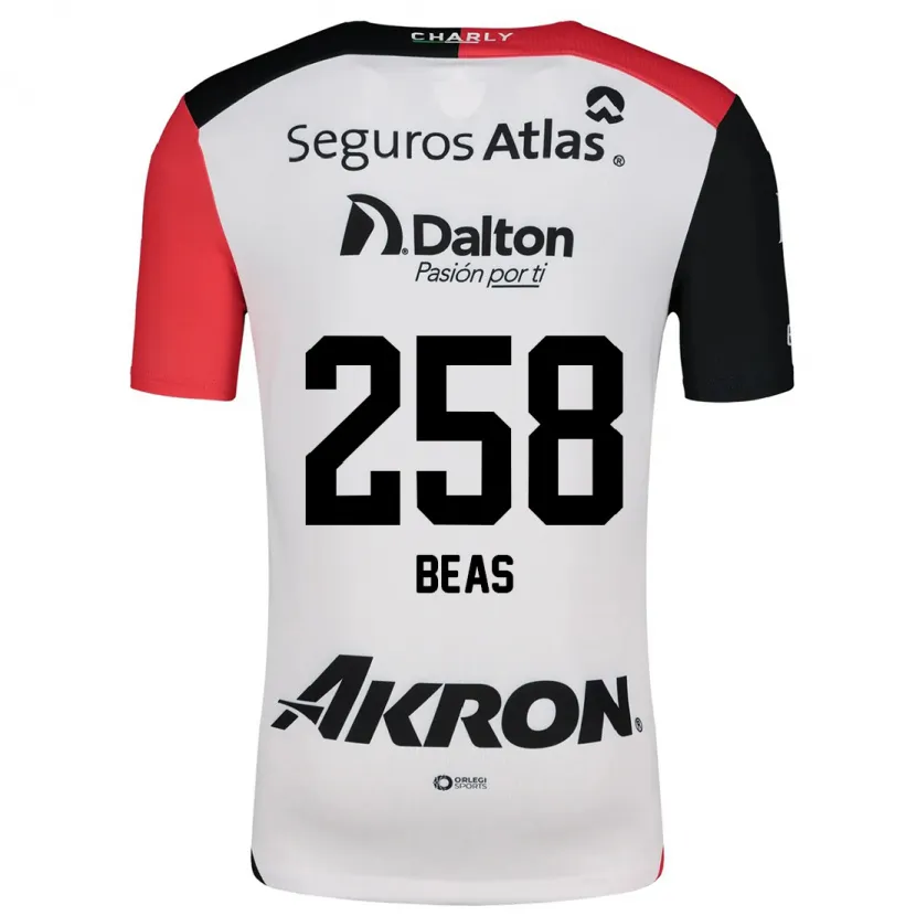 Danxen Herren Álvaro Beas #258 Weiß Rot Schwarz Auswärtstrikot Trikot 2024/25 T-Shirt Österreich