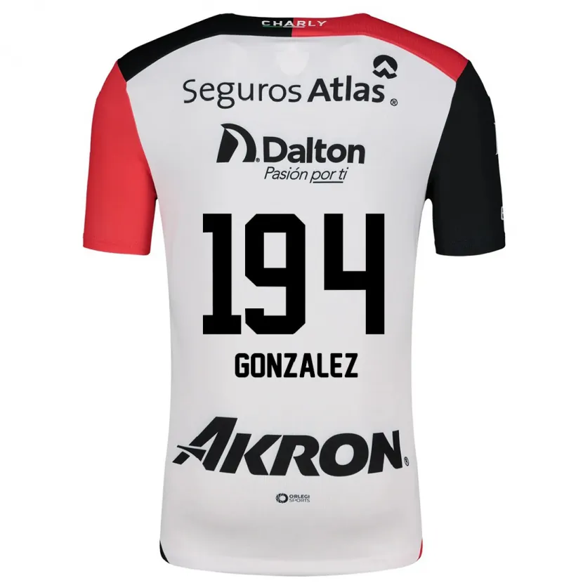 Danxen Herren Andrés González #194 Weiß Rot Schwarz Auswärtstrikot Trikot 2024/25 T-Shirt Österreich