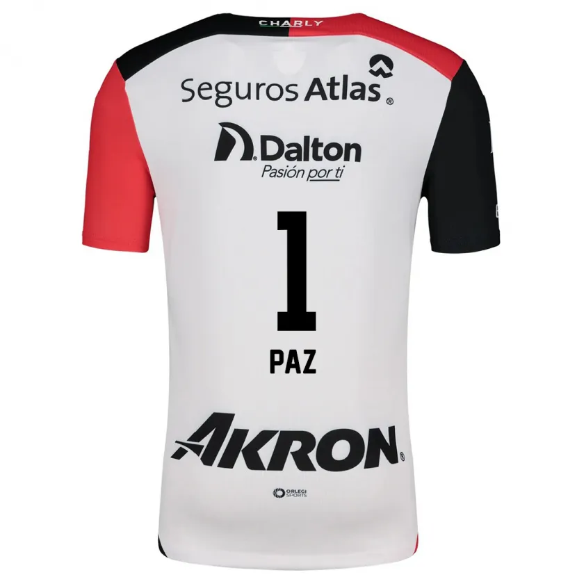 Danxen Herren Ana Gabriela Paz #1 Weiß Rot Schwarz Auswärtstrikot Trikot 2024/25 T-Shirt Österreich