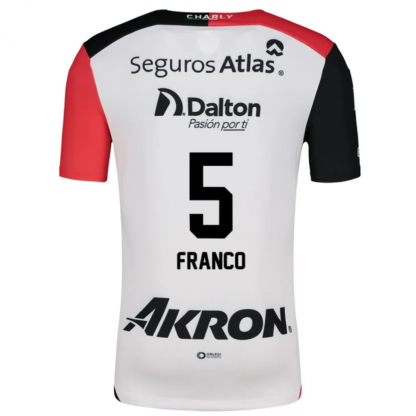Danxen Herren Alejandra Franco #5 Weiß Rot Schwarz Auswärtstrikot Trikot 2024/25 T-Shirt Österreich