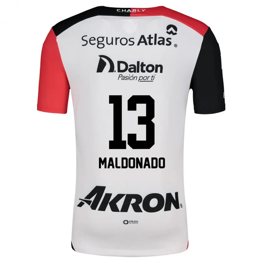 Danxen Herren Maritza Maldonado #13 Weiß Rot Schwarz Auswärtstrikot Trikot 2024/25 T-Shirt Österreich