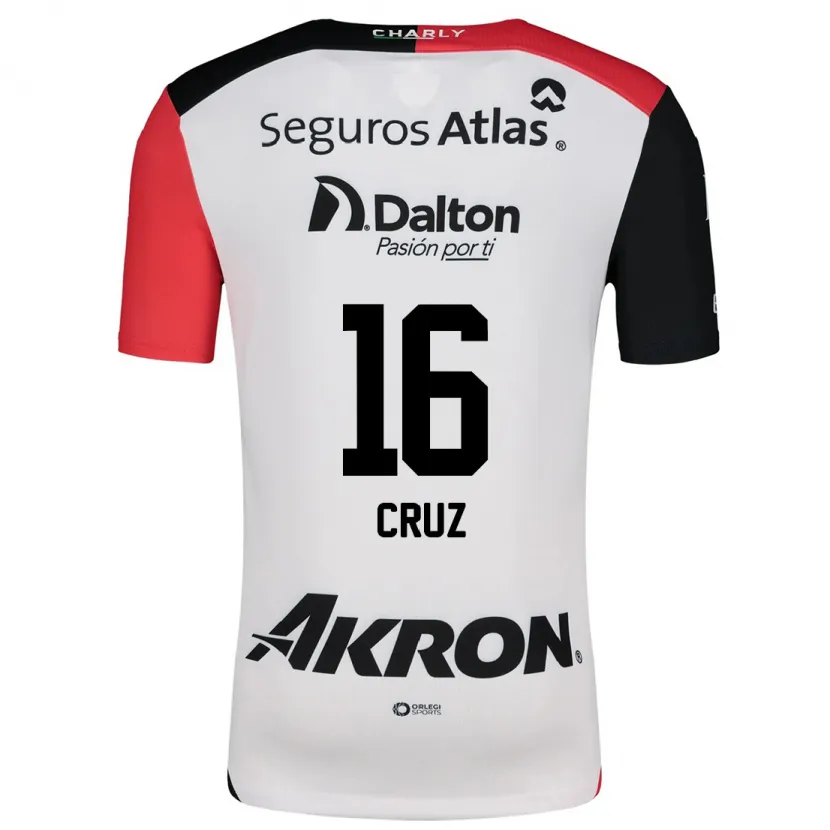 Danxen Herren Daniela Cruz #16 Weiß Rot Schwarz Auswärtstrikot Trikot 2024/25 T-Shirt Österreich