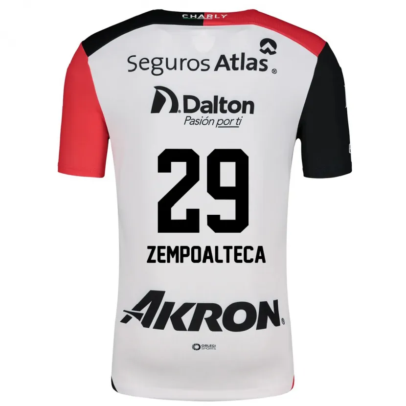 Danxen Herren Karla Zempoalteca #29 Weiß Rot Schwarz Auswärtstrikot Trikot 2024/25 T-Shirt Österreich