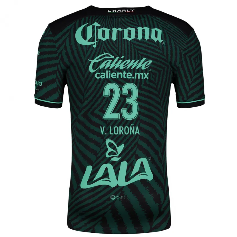 Danxen Herren Vladímir Loroña #23 Schwarz Grün Auswärtstrikot Trikot 2024/25 T-Shirt Österreich