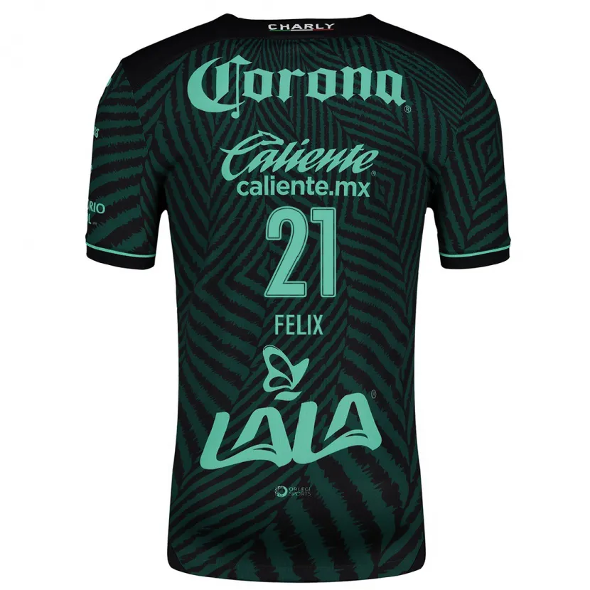Danxen Herren Judith Félix #21 Schwarz Grün Auswärtstrikot Trikot 2024/25 T-Shirt Österreich