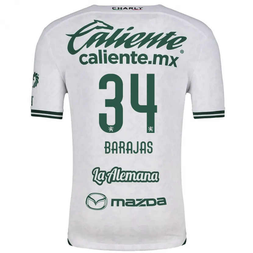 Danxen Herren Víctor Barajas #34 Weiß Grün Auswärtstrikot Trikot 2024/25 T-Shirt Österreich