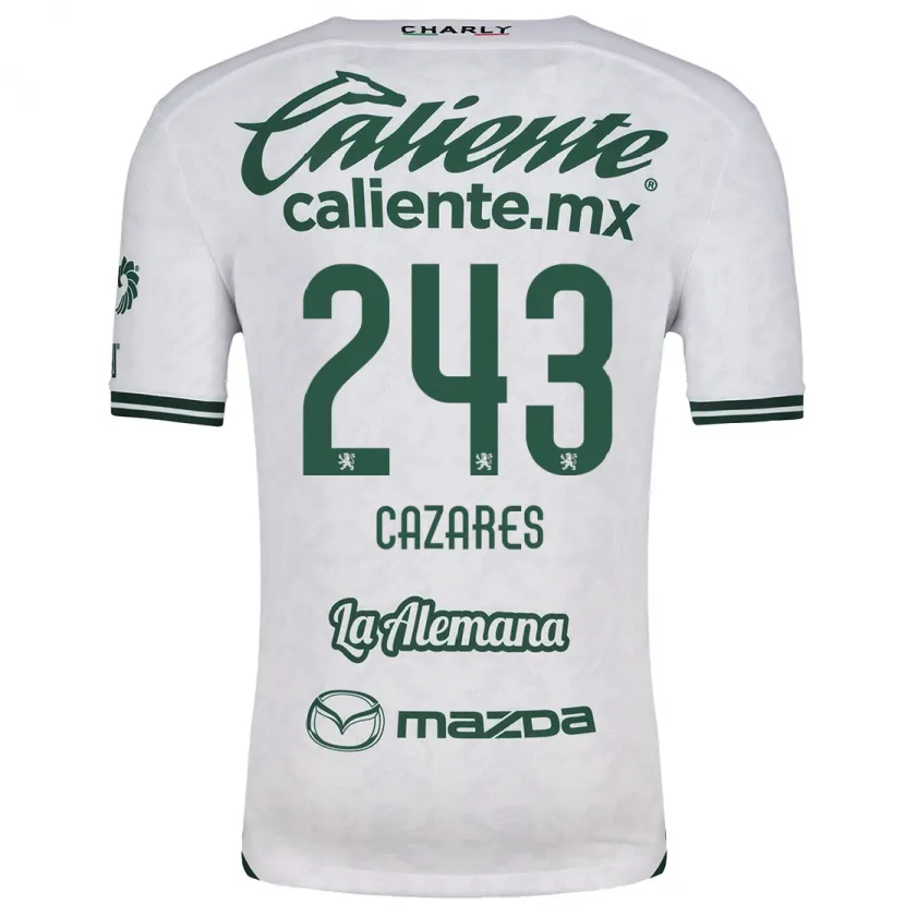 Danxen Herren Juan Cázares #243 Weiß Grün Auswärtstrikot Trikot 2024/25 T-Shirt Österreich