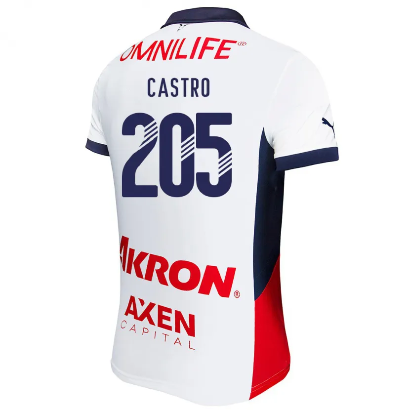 Danxen Herren Ariel Castro #205 Weiß Rot Blau Auswärtstrikot Trikot 2024/25 T-Shirt Österreich