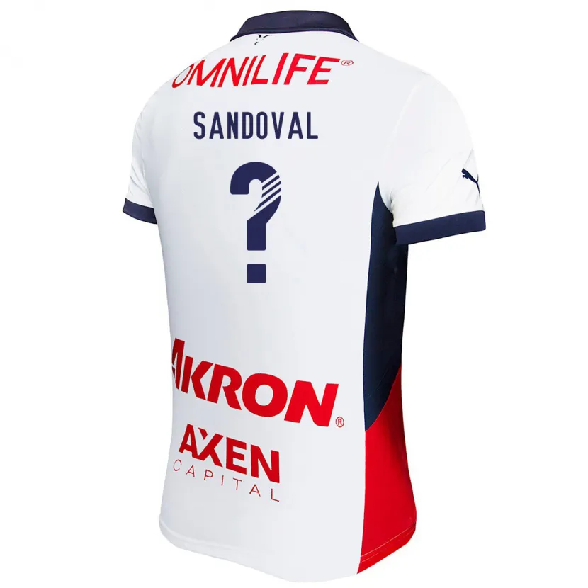 Danxen Herren Santiago Sandoval #0 Weiß Rot Blau Auswärtstrikot Trikot 2024/25 T-Shirt Österreich