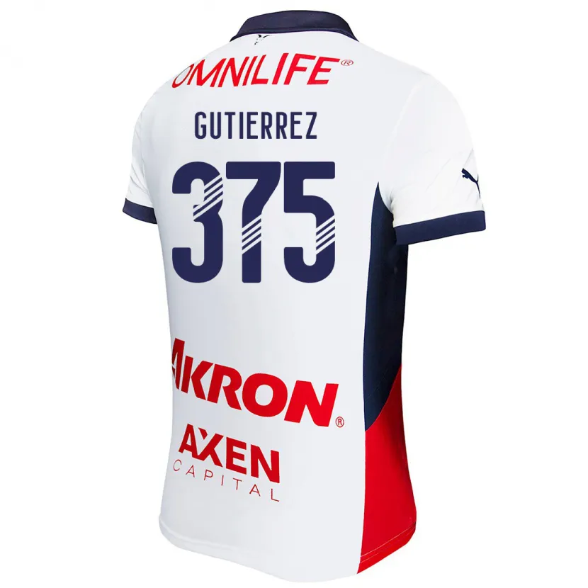 Danxen Herren Gerson Gutiérrez #375 Weiß Rot Blau Auswärtstrikot Trikot 2024/25 T-Shirt Österreich