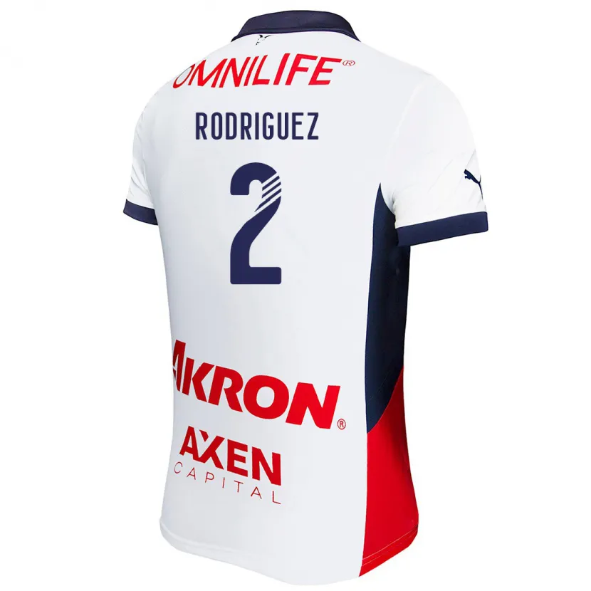 Danxen Herren Jaqueline Rodríguez #2 Weiß Rot Blau Auswärtstrikot Trikot 2024/25 T-Shirt Österreich