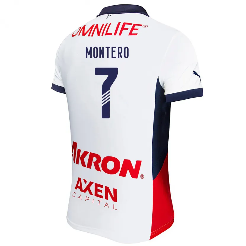 Danxen Herren Casandra Montero #7 Weiß Rot Blau Auswärtstrikot Trikot 2024/25 T-Shirt Österreich