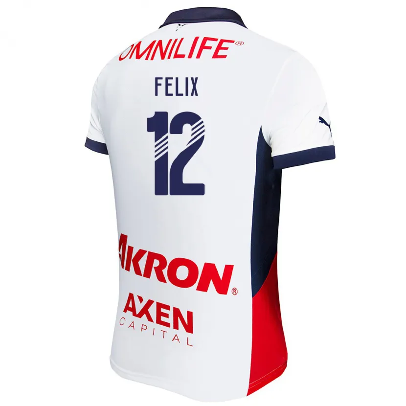 Danxen Herren Blanca Félix #12 Weiß Rot Blau Auswärtstrikot Trikot 2024/25 T-Shirt Österreich