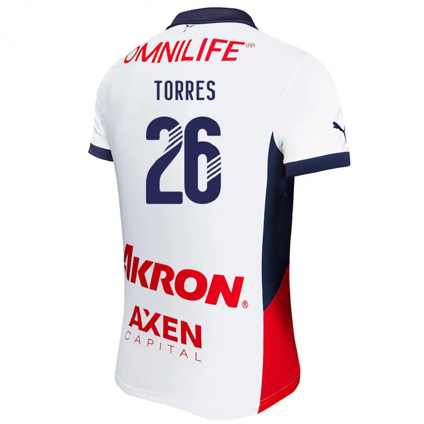 Danxen Herren Araceli Torres #26 Weiß Rot Blau Auswärtstrikot Trikot 2024/25 T-Shirt Österreich