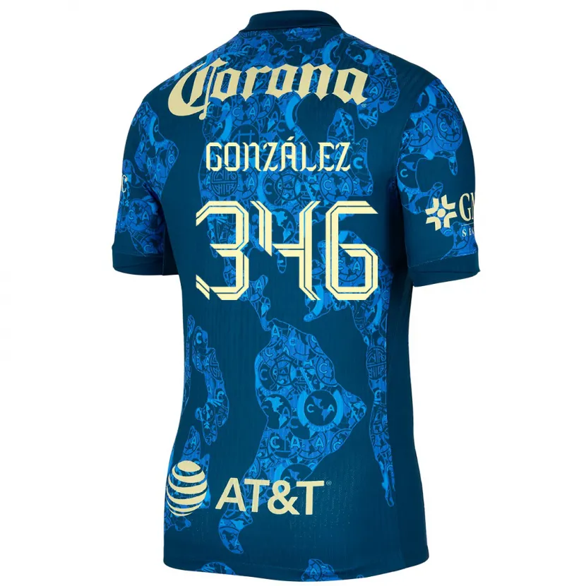 Danxen Herren Ricardo González #346 Blau Gelb Auswärtstrikot Trikot 2024/25 T-Shirt Österreich
