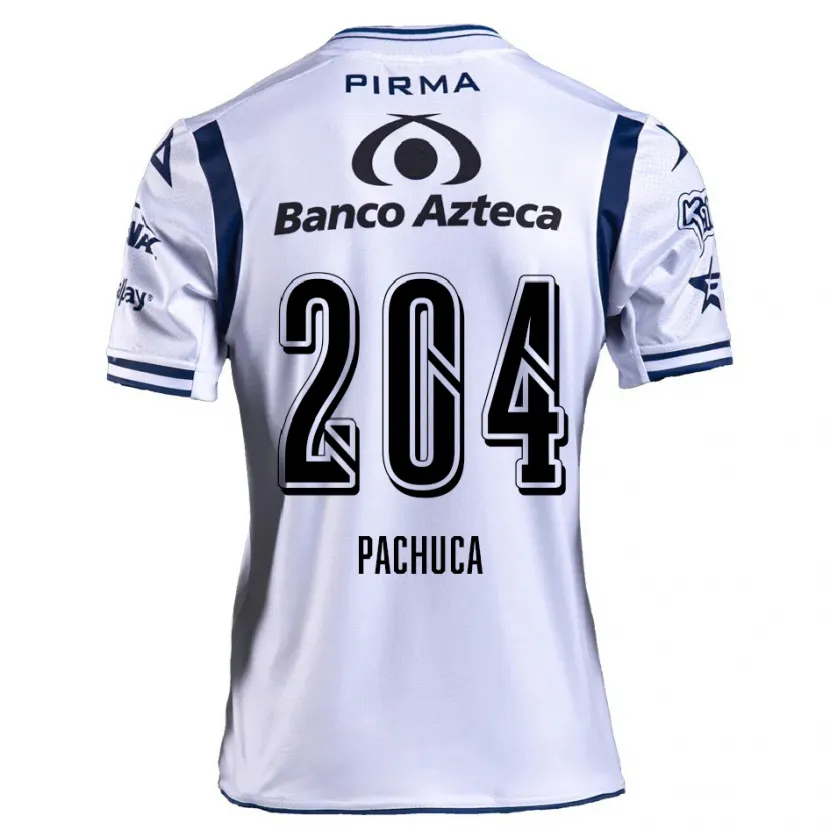 Danxen Damen José Pachuca #204 Weiß Marineblau Heimtrikot Trikot 2024/25 T-Shirt Österreich