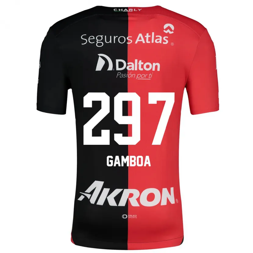 Danxen Damen Luis Gamboa #297 Rot Schwarz Heimtrikot Trikot 2024/25 T-Shirt Österreich