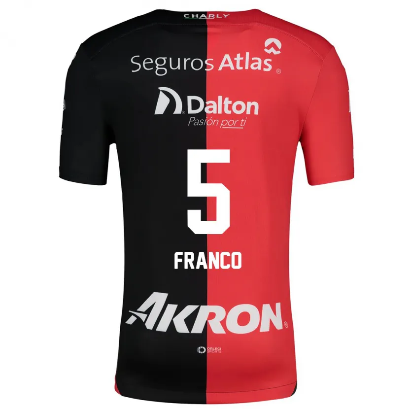 Danxen Damen Alejandra Franco #5 Rot Schwarz Heimtrikot Trikot 2024/25 T-Shirt Österreich