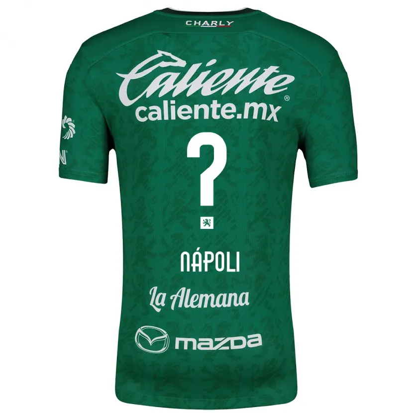 Danxen Damen Gonzalo Nápoli #0 Grün Weiß Heimtrikot Trikot 2024/25 T-Shirt Österreich
