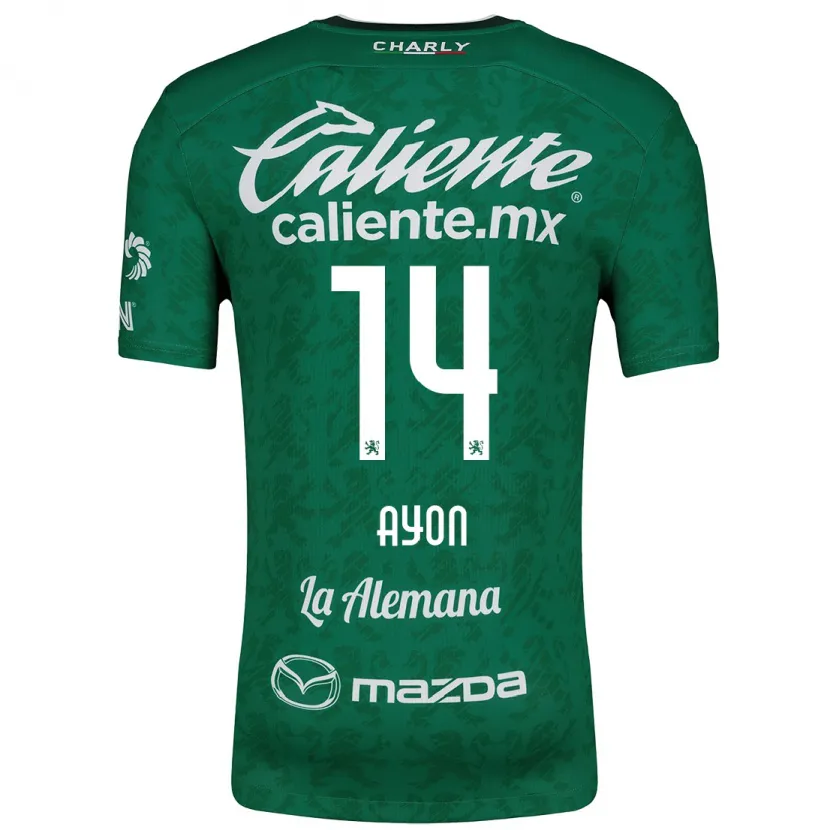Danxen Damen Ettson Ayón #14 Grün Weiß Heimtrikot Trikot 2024/25 T-Shirt Österreich