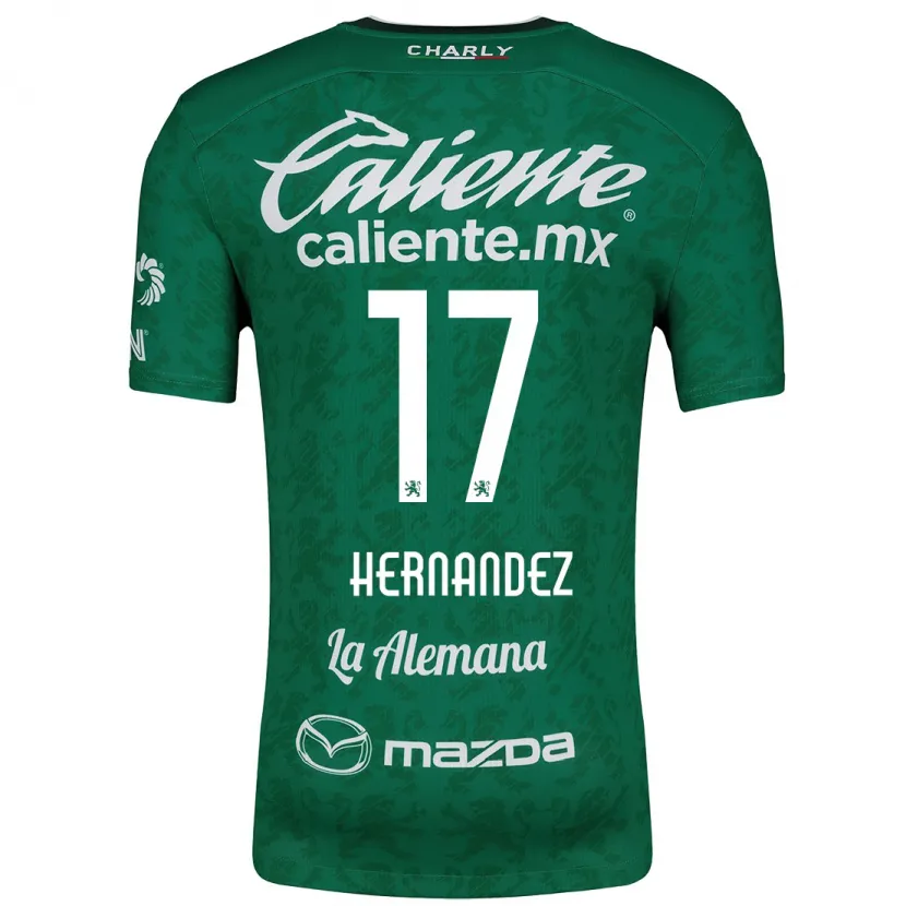 Danxen Damen Daniel Hernández #17 Grün Weiß Heimtrikot Trikot 2024/25 T-Shirt Österreich