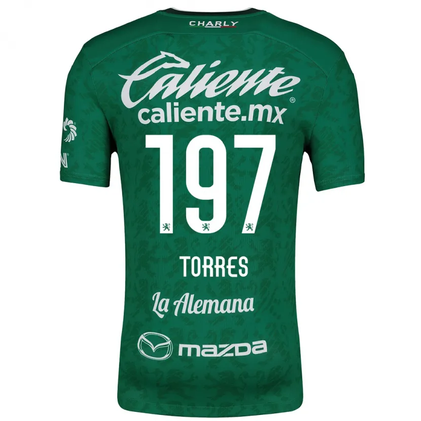 Danxen Damen Erick Torres #197 Grün Weiß Heimtrikot Trikot 2024/25 T-Shirt Österreich