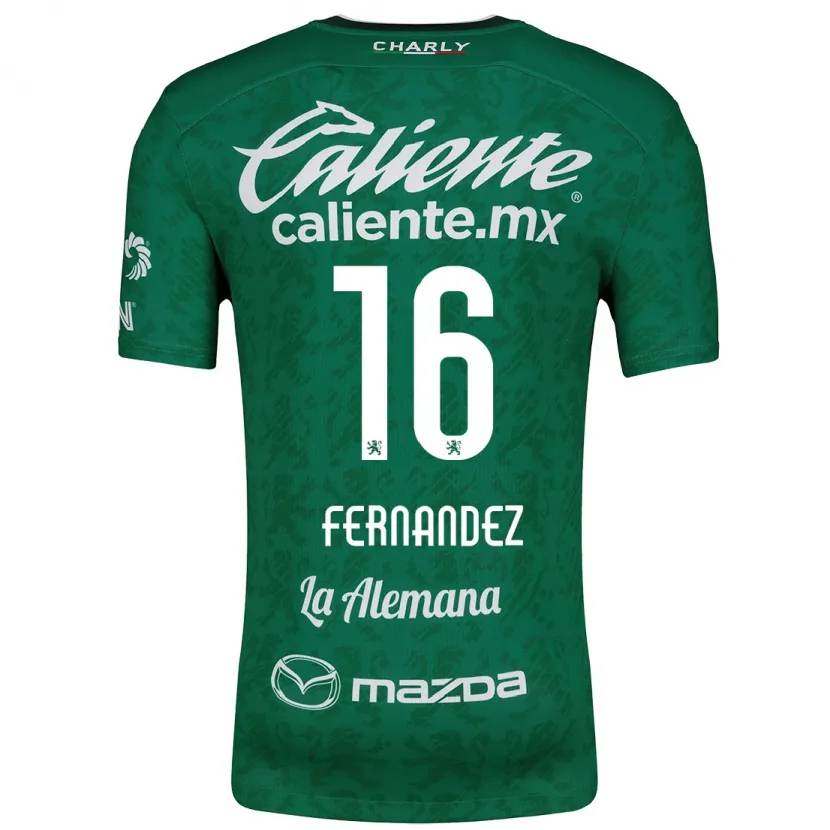 Danxen Damen Omar Fernández #16 Grün Weiß Heimtrikot Trikot 2024/25 T-Shirt Österreich