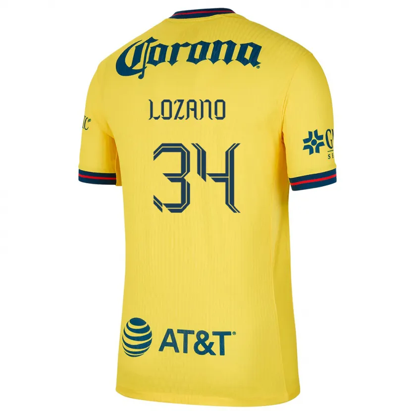 Danxen Damen Esteban Lozano #34 Gelb Blau Heimtrikot Trikot 2024/25 T-Shirt Österreich