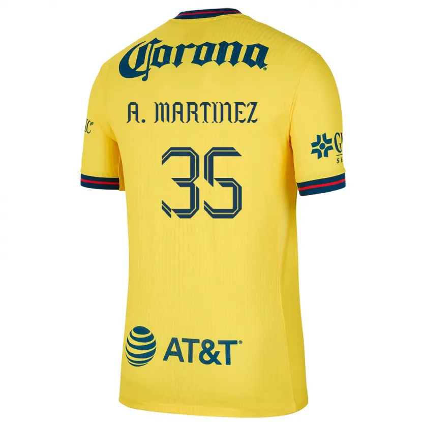 Danxen Damen Arturo Martínez #35 Gelb Blau Heimtrikot Trikot 2024/25 T-Shirt Österreich