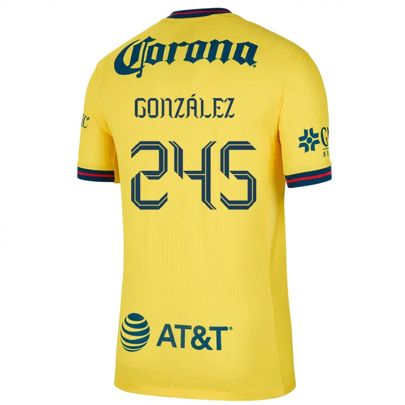 Danxen Damen Enrique González #245 Gelb Blau Heimtrikot Trikot 2024/25 T-Shirt Österreich