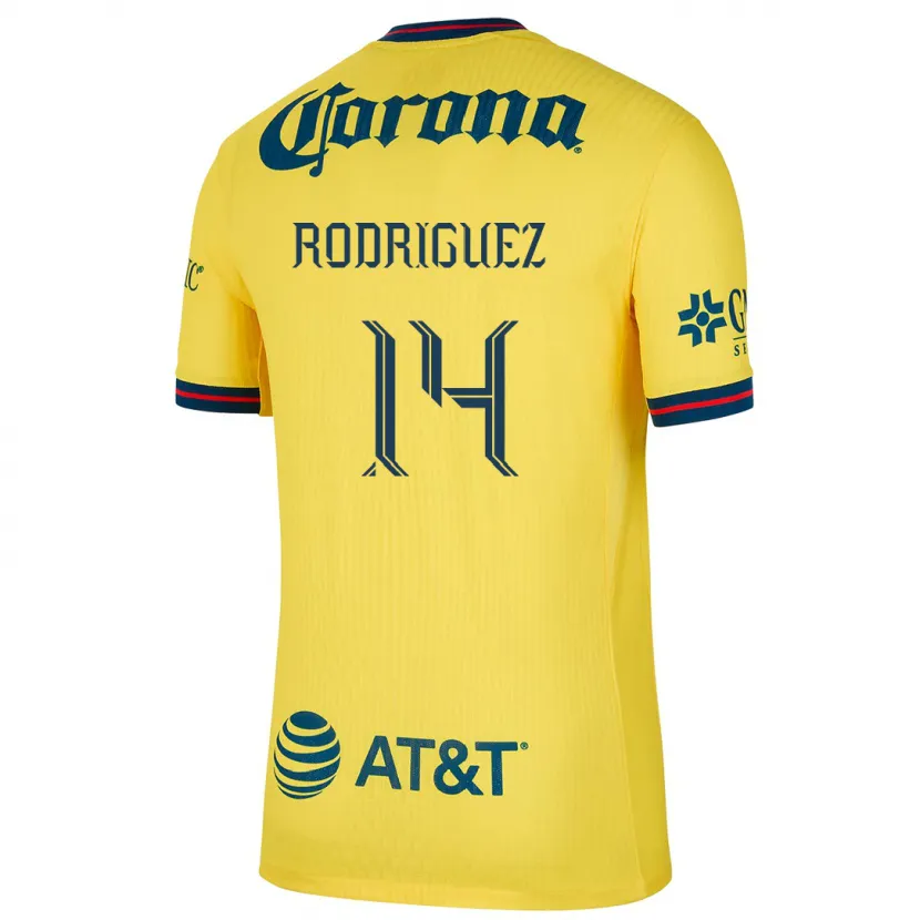 Danxen Damen Monica Rodriguez #14 Gelb Blau Heimtrikot Trikot 2024/25 T-Shirt Österreich