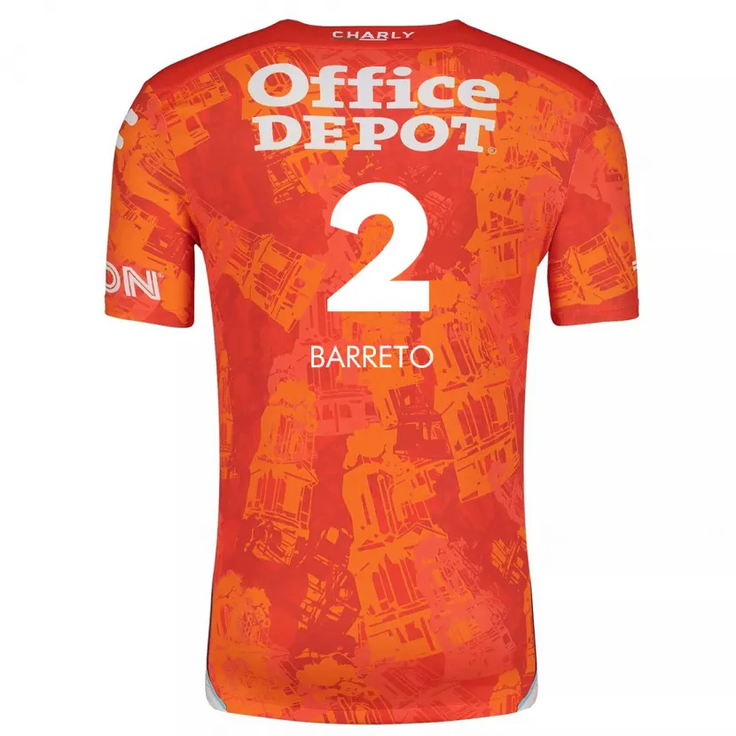 Danxen Damen Sergio Barreto #2 Orange Weiß Auswärtstrikot Trikot 2024/25 T-Shirt Österreich