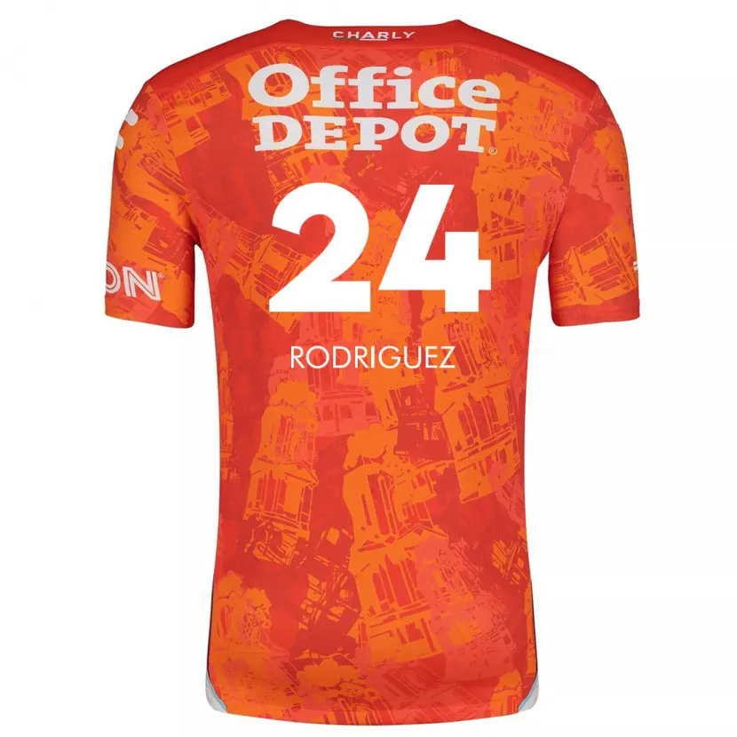 Danxen Damen Luis Rodríguez #24 Orange Weiß Auswärtstrikot Trikot 2024/25 T-Shirt Österreich