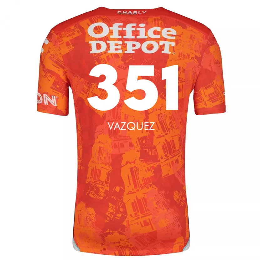 Danxen Damen Maximo Vázquez #351 Orange Weiß Auswärtstrikot Trikot 2024/25 T-Shirt Österreich