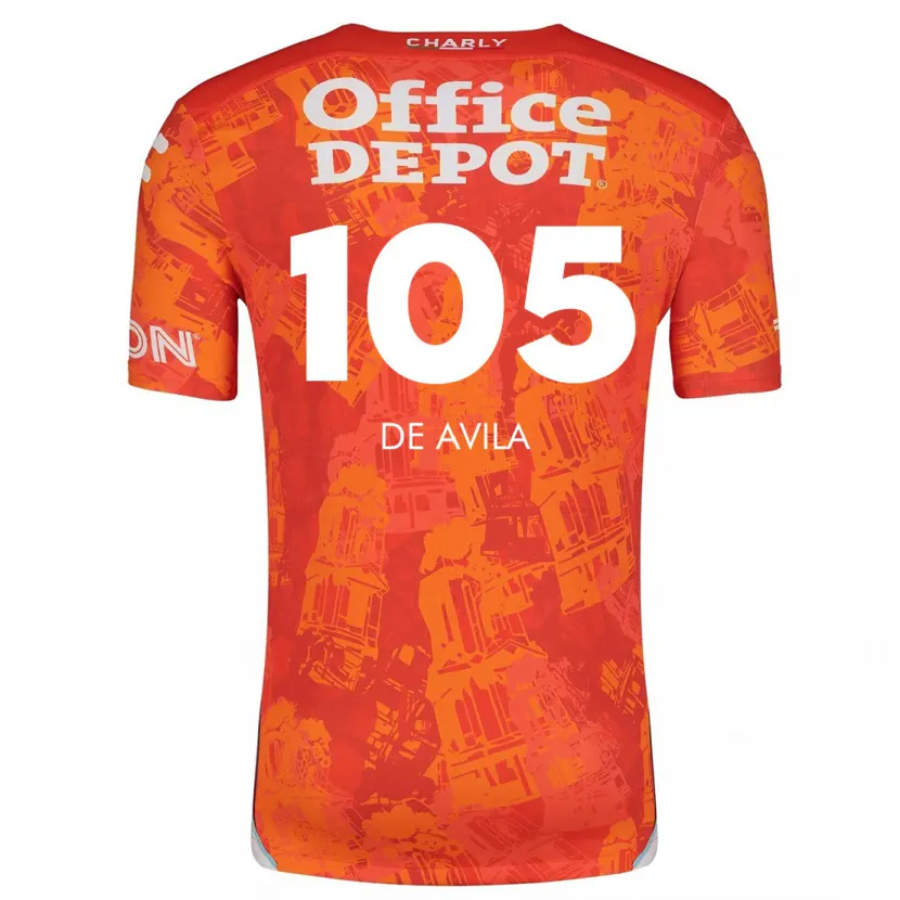 Danxen Damen José De Ávila #105 Orange Weiß Auswärtstrikot Trikot 2024/25 T-Shirt Österreich