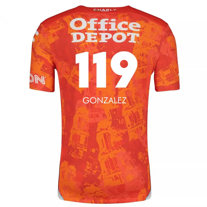 Danxen Damen Juan González #119 Orange Weiß Auswärtstrikot Trikot 2024/25 T-Shirt Österreich