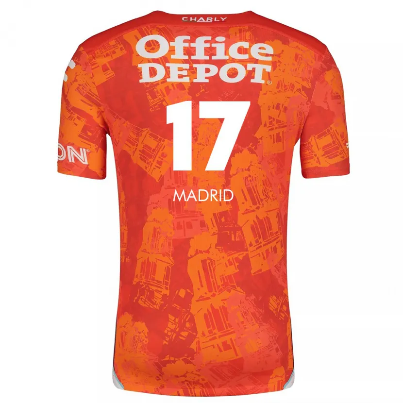 Danxen Damen Yanín Madrid #17 Orange Weiß Auswärtstrikot Trikot 2024/25 T-Shirt Österreich