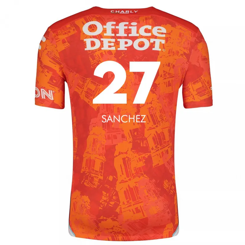 Danxen Damen Ella Sanchez #27 Orange Weiß Auswärtstrikot Trikot 2024/25 T-Shirt Österreich