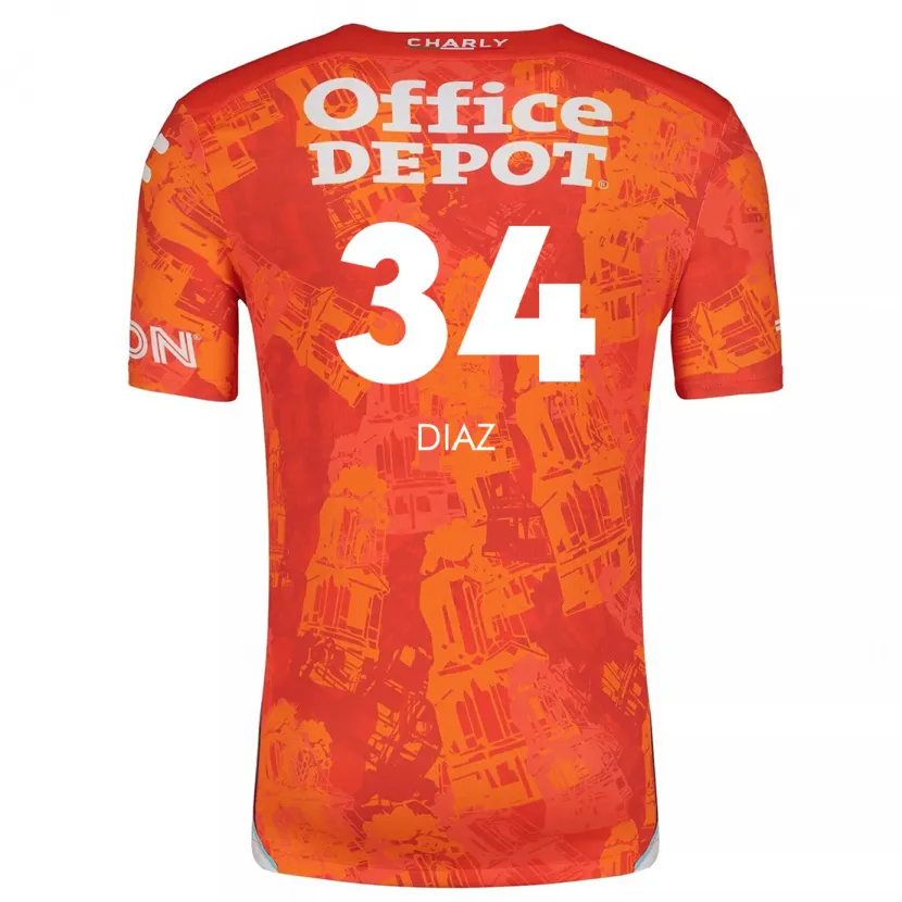 Danxen Damen Karen Díaz #34 Orange Weiß Auswärtstrikot Trikot 2024/25 T-Shirt Österreich