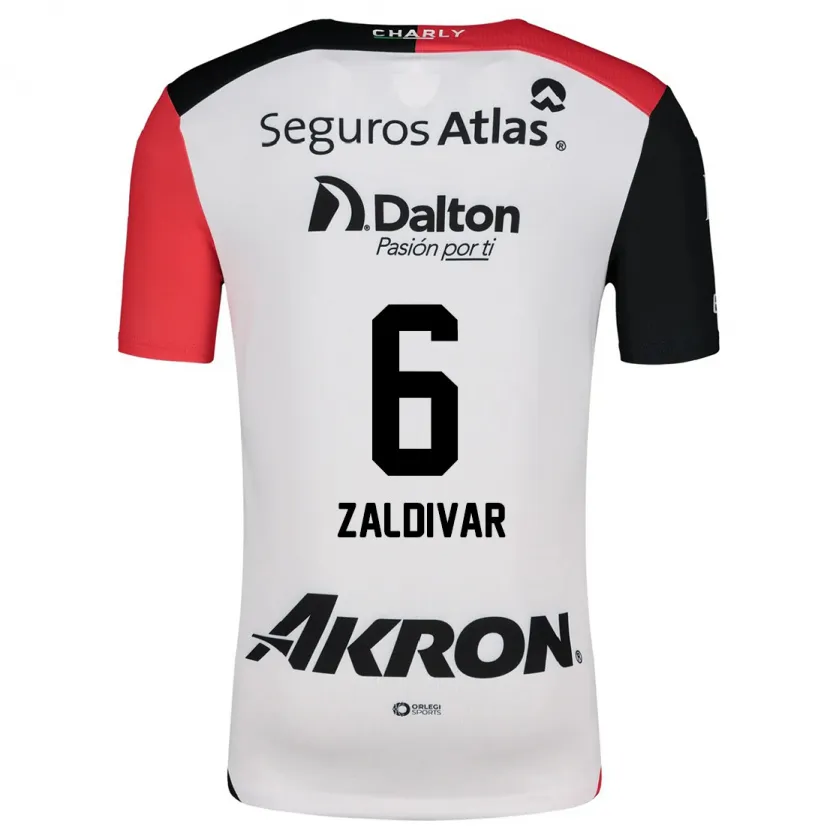 Danxen Damen Édgar Zaldívar #6 Weiß Rot Schwarz Auswärtstrikot Trikot 2024/25 T-Shirt Österreich